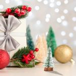 Deko Weihnachten Mini Weihnachtsbaum Zeder Desktop Kleiner Weihnachtsbaum Desktop Fenster Tisch Weihnachtsschmuck (G, One Size)