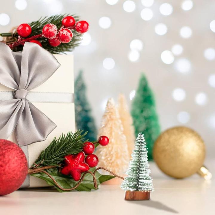 Deko Weihnachten Mini Weihnachtsbaum Zeder Desktop Kleiner Weihnachtsbaum Desktop Fenster Tisch Weihnachtsschmuck (G, One Size)