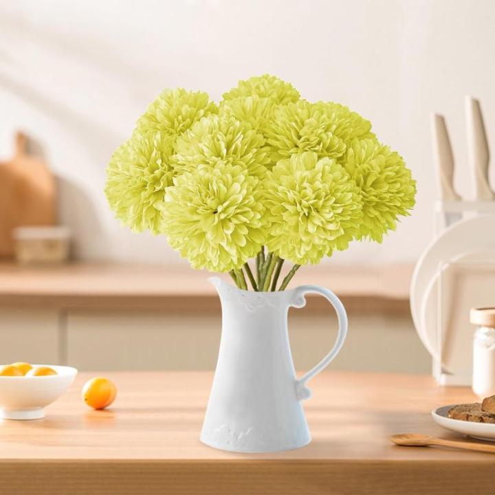 Kunsthortensia bloemen, 12 stuks, , chrysant, , herfstzijden bloemen, kunsthortensiabloemen voor bruiloftsdecoratie, woondecoratie,