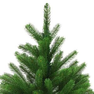 Künstlicher Weihnachtsbaum mit Beleuchtung & Kugeln Christbaum Tannenbaum Kunstbaum Weihnachten Künstlicher Weihnachtsbaum für Weihnachtsdeko120 cm Grün Weiß