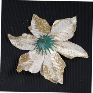 15st Weihnachtsblume Christbaumschmuck Weihnachtssternkranz Selber Machen Weihnachtssternblüten Künstliche Pflanzen Im Freien Weihnachtsglitter Künstliche Golden Plastik