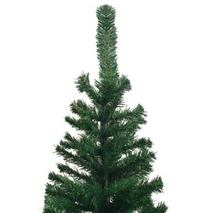 Künstlicher Weihnachtsbaum Beleuchtung Kunstbaum Weihnachten Christbaum Tannenbaum Künstlicher Weihnachtsbaum mit Ständer für Weihnachten DekorationKugeln L 240 cm Grün