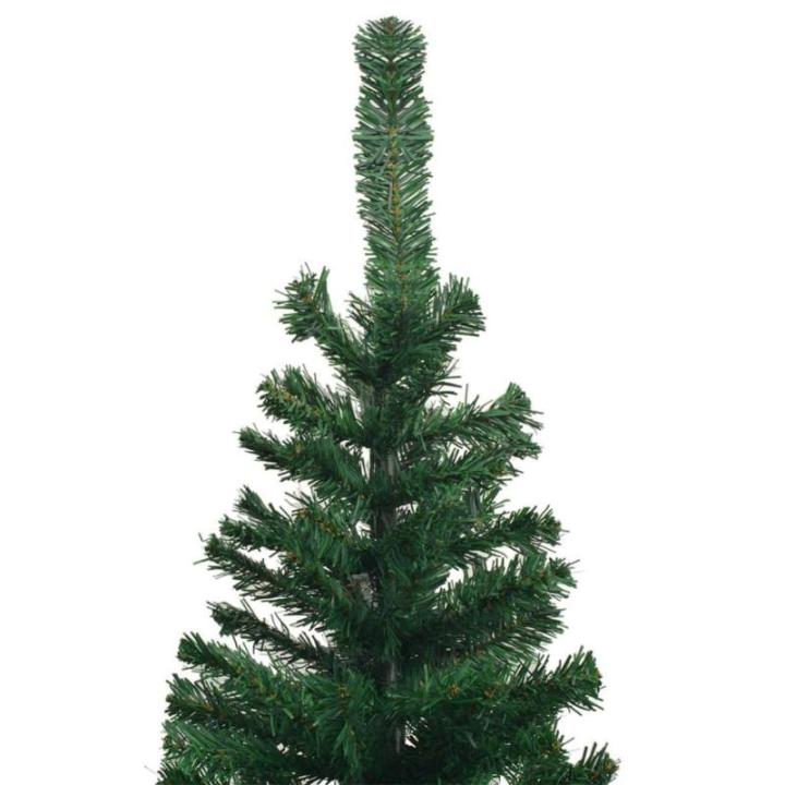 Künstlicher Weihnachtsbaum Beleuchtung Kunstbaum Weihnachten Christbaum Tannenbaum Künstlicher Weihnachtsbaum mit Ständer für Weihnachten DekorationKugeln L 240 cm Grün