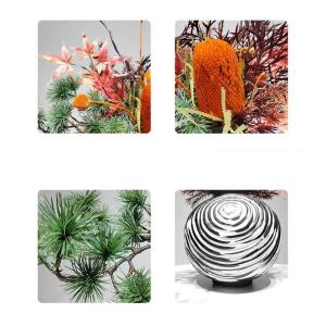 Kunstblumen Kreative Simulation Blumenkunst Keramik Veranda Grünpflanze Bonsai Moderne Bauernhausdekoration, kleine rustikale Keramikvase für jeden Anlass