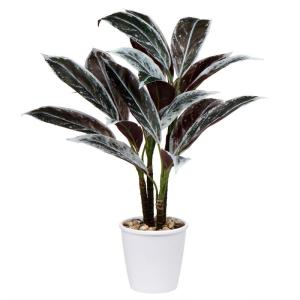 24 "Kunstmatige Cordyline Fruticosa Plant Decoratieve Indoor Tropische Nep Planten in Witte Pot voor Thuis of Kantoor