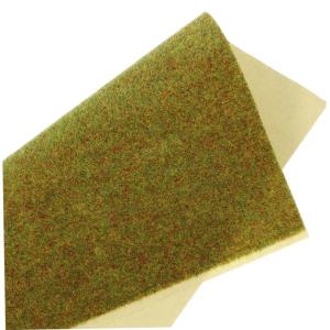 4 Stück Modell Rasen Künstlicher Pflanzenrasen Gefälschte Grasmatte Zuschneidbare Matte Für Sandtisch Robuste Rasenmatte Sand Tischgrasmatte Kunstrasenmatte Khaki Nylon-rasenpa