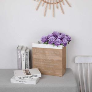 Kunstmatige Zijde Roos Bloem Enkele Stam Levensechte Nep Roos voor Bruiloft Boeket Bloemenarrangementen Huis Feest Bloemstuk Decoratie, 10 stuks (Verloop Licht Paars)
