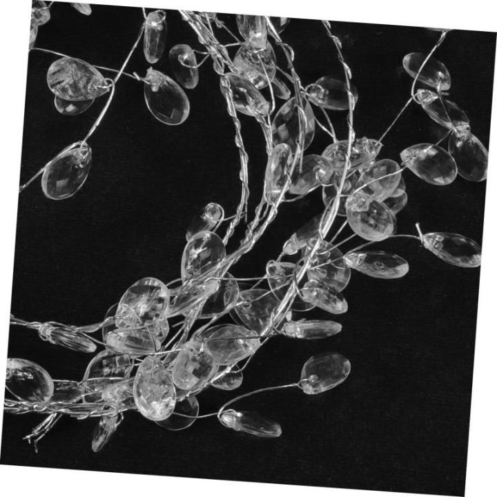 5 Stück Kristallperlen Blumen Hochzeit Party Acrylperlen Blumenzweig Acrylzweig Knospenzweig Künstlicher Blumenzweig Heimdekoration Hochzeitspflanze