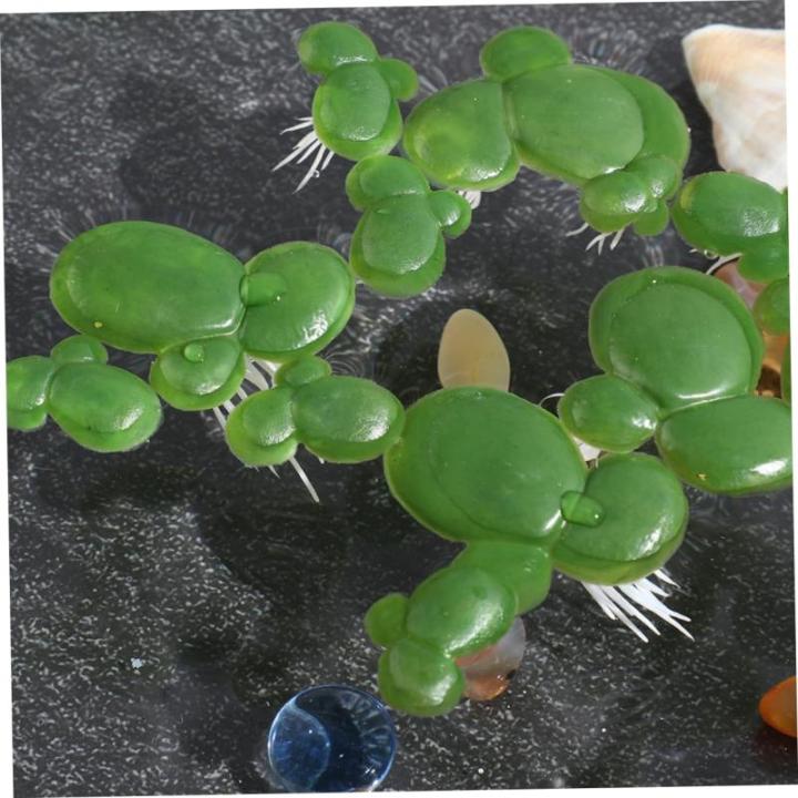 5 Sätze Wasserlinsen-Kunststoff Wasserlinsen-Ornament Entengrütze Für Aquarien Teich Entengrütze Dekor Simulation Schwimmende Entengrütze Landschaftspflanzen Plastik 90 Stück