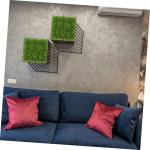 4 stuks gesimuleerd mosschuim, wandachtergrond, mostetische kamerdecoratie, wanddecoratie voor woonkamer, kunstmosrotsen, groen, kersenscherm