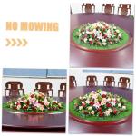 Tapijten schachtdeksel decoratie gazon turnzaal gazon placemat kunstgras placemats van kunstgras placemats van kunstgras campertapijten voor buiten plastic buiten groene planten