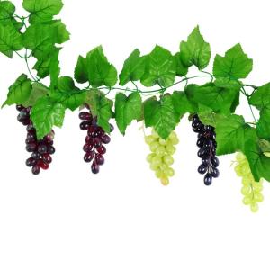 15 spiesen kunstdruiven kunststof druiven plastic fruit kunstmatige kunstmatige kunstmatige kunststof druiven voor bruiloftsfeest decoratie foto rekwisieten