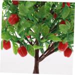 3 Sätze Obstbaum-Modell Baummodellierung Dekor Künstlicher Obstbaum Künstliche Modellbäume Figuren Zum Basteln Palmier Obstbäume Blumentopf-dekor Plastik Green 2 Stück * 3
