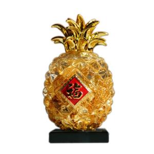Kristall Ananas Ornament Das Büro Ornamente Romantische Künstliche Frucht Gefälschte Frucht Figur Kristall Obst Künstliche Ananas Skulptur 7,5 * 13,5 cm