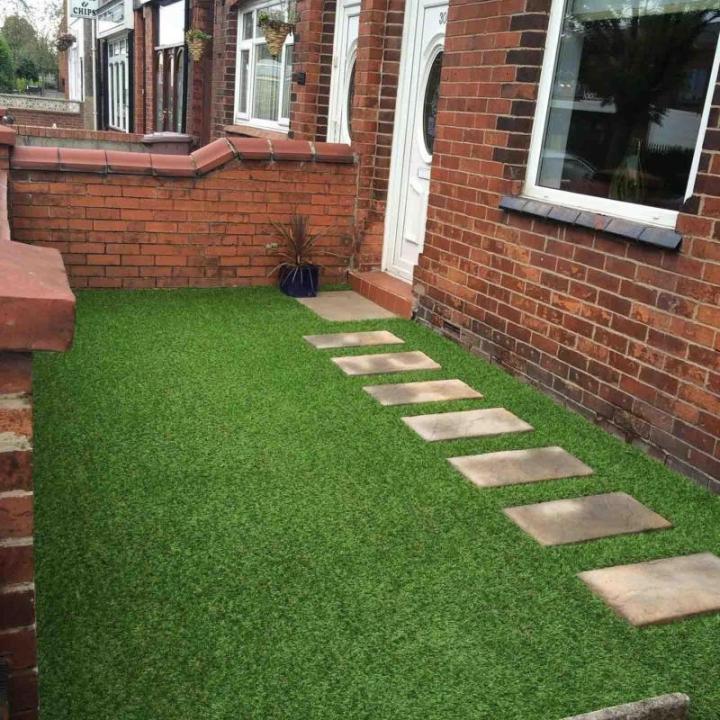 Kunstrasen Realistischer Kunstrasen – Kunstrasen – Gartenbalkon Terrasse Balkon Außenmatte (Größe: 500 x 200 cm)