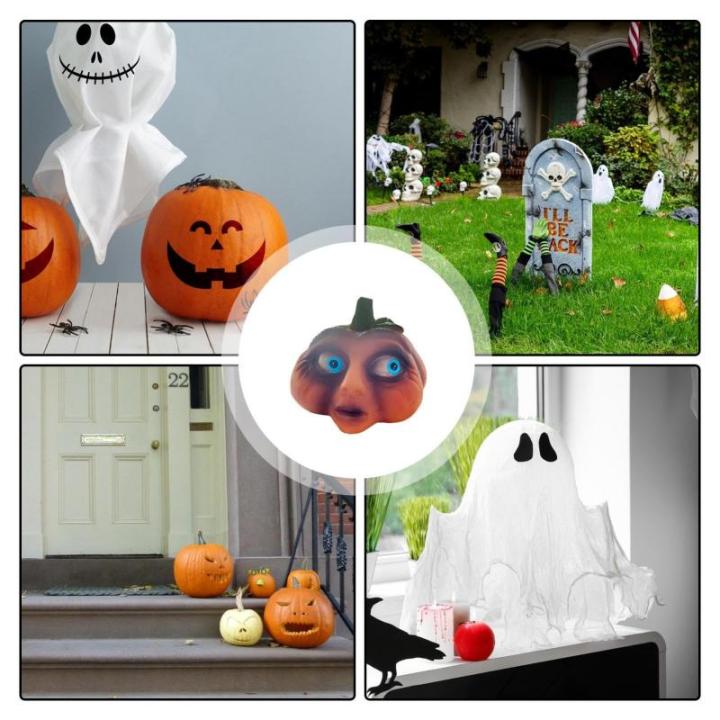 Ausdrucksstarke Halloween-Kürbisse, Ausdrucksstarker Gesichtskürbis,Harz-Halloween-Außendekoration - Dekorative Requisiten, Kürbisdekoration für die Halloween-Dekoration zu Ha