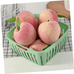 1 Satz Künstlicher Pfirsich Künstliches Obst Gemüse Heimdekoration Künstliche Früchte Ornamente Realistische Pfirsich Requisite Simulierte Obstmodelle Falsche 10 Stück