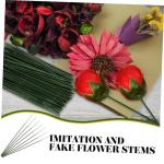 2 Sätze Gefälschte Blumenstange Draht Zur Blumenherstellung Kunstblumen Für Vase Künstliche Blüten Artificial Kunstpflanze Kunstblumen Zur Dekoration Plastik 100 Stück * 2