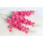 Delphinium 6 stuks 85 cm zijden bloemen felroze faux ridderspoor bloemen lange stengel bloemen voor hoge vaas nepbloemen bloemen bloemstukken voor tafels (felroze)