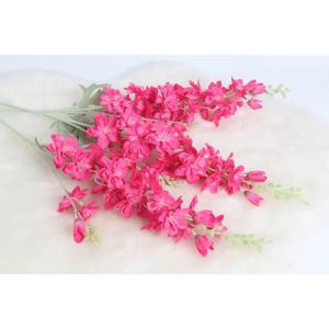 Delphinium 6 stuks 85 cm zijden bloemen felroze faux ridderspoor bloemen lange stengel bloemen voor hoge vaas nepbloemen bloemen bloemstukken voor tafels (felroze)