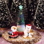 Weihnachtsbaum Klein mit Beleuchtung 3PCS Tisch Mini Weihnachtsbaum Geschmückt mit LED Lichterkette Tabletop Kleiner Weihnachtsbaum Mini Tannenbaum Künstlich Klein Weihnachtsdeko