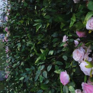 Simulation Blumenwand Hintergrundwand Grüne Pflanzwand, 5D-Hochzeitshintergrundsimulation Rosentuchhintergrund Outdoor-Event Hochzeitsarrangement Pflanzenwand Für Fotohintergrund