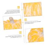 Feestdecoratie 2 Stuks -Decoratie Halloween Tafelaccent Herfst Porseleinen Mini-se Kunstmatige Simulatie Ornament Gesneden - Decor Halloween Pompoenen