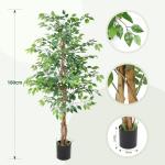 Kunstplant berkenvijg 180 cm Ficus Benjamini echt uitziend voor Balon slaapkamer kantoor tuin bruiloft party deco