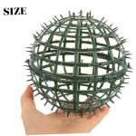 6 stuks bloemstuk bolvormig plantenrek bloemenboeket accessoires bloemenstandaard bloemenkrans van draad topiary-kooi metalen lijn kunstmatig plastic