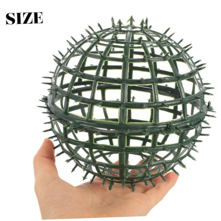 6 stuks bloemstuk bolvormig plantenrek bloemenboeket accessoires bloemenstandaard bloemenkrans van draad topiary-kooi metalen lijn kunstmatig plastic