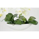 Kunstorchidee in schaal, 27 cm, kunstbloem, kunstorchidee, phalaenopsis met pot, kunstplant, bruiloft, decoratie, vlinder, phalaenopsis, decoratieve bloem, zijden bloemen, bloemstu
