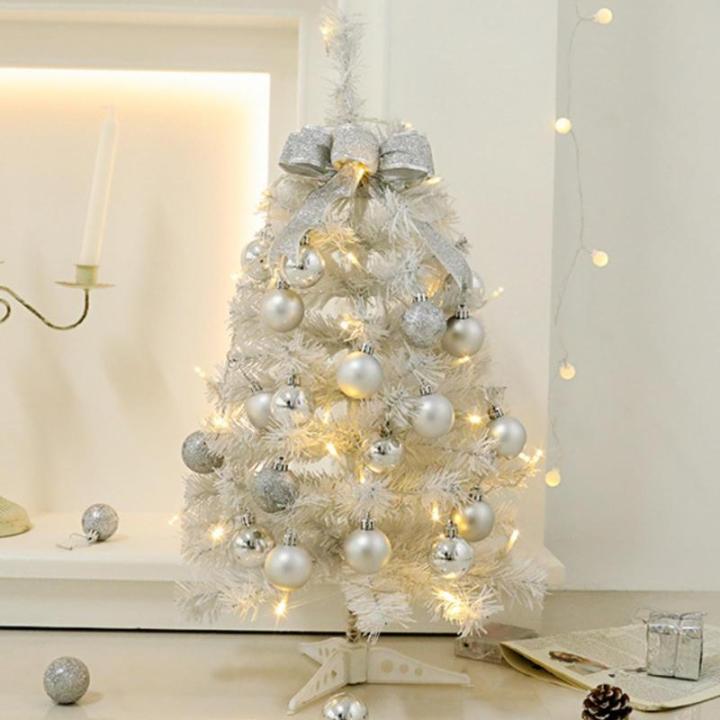 Kerstboom met verlichting 45 cm lichtketting kerstboom mini kerstboom kunstkerstboom kerstdecoratie tafel kerstboom kerstcadeaus kerstboom wit
