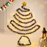 Hängender Weihnachtsbaum, Wand-Weihnachtsbaum | Hängender beleuchteter Weihnachtsbaum - Weihnachtsdekoration, Partys, dekoratives Zubehör, platzsparender Baumschmuck zum Aufhän