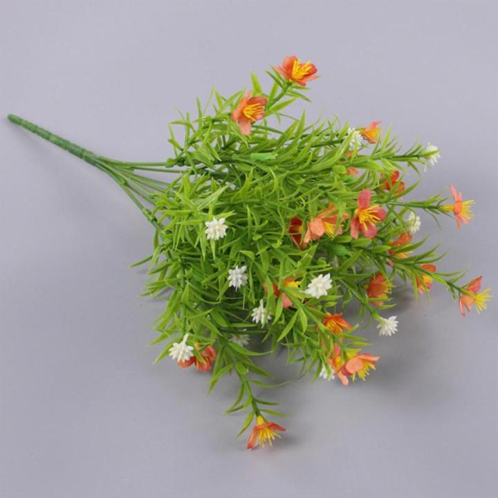 Deko Blumen Künstlich Pflanzen Künstliche Blume für Außen Innen Kunstpflanzen Kunstblumen Basteln für Home Wanddekoration Büro Küche Garten 0813