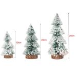 Mini-kerstboom, 15/20/25 cm, 5 stuks, eland, kunstkerstboom, tafel, dennenboom, klein, miniatuur, dennenboom met sneeuweffect, groen, kerstdecoratie, tafeldecoratie voor doe-het-ze