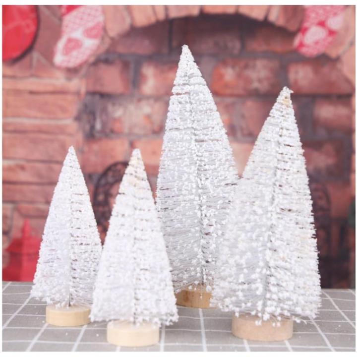 Christmas Tree Tannenbaum KüNstlich Dekoration for Den Innenbereich Mit Albero Di Natale Ovale Bianco Nevoso ChristbäUme Sztuczna(26cm)