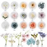 Künstliche Blumen Combo Fee Blau Blumen Mix Seidenblumen Gefälschte Rosen mit Stielen für DIY Hochzeit Brautsträuße Babyparty Blumenarrangement Tischaufsätze Heimdekorationen
