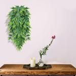 4 stuks kunstmatige hangplanten, bamboebladeren, decoratie, klimop, , hangende , plastic plant, groen, voor muur, outdoor, pot, hanglamp, balkon, tuindecoratie, 80 cm