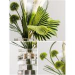 Kunstblumen Einfaches künstliches Blumenarrangement – ​​romantische Kunstpflanzen in Einer Glasvase für Wohnzimmer, Hotel und Heimdekoration für jeden Anlass