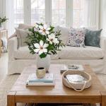Kunstmatige olijftak met magnoliabloem