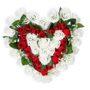 Künstliche Blumensträuße, künstliches Rosenarrangement für Hochzeit, Tafelaufsatz, Valentinstag, Dekoration, Foto-Requisiten