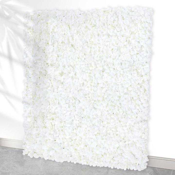 Seidenblumen-Wandhintergründe – Blumen-Wandpaneele, 6 Stück, 3D-Blumen-Wandhintergrund, Hochzeits-Hintergrund für Babyparty, Brautparty, Mittelstück, Dekoration, 1,2 x 1,2 m