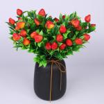 Fake Flowers 1308 , 30 stuks, , groene bladeren, kunstmatige decoratieve takken, kunst voor doe-het-zelf boeket, bruidsboeket, boeket, kunstboeket, bruiloft