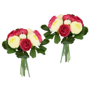 Kunstboeket van ranonkels, boeket, kunstboeket, zijden bloemen, boeket, bloemenboeket, bloemstukken, bloemenstruik, ranonkels, kunstbloemen, boeketten, kunstbloemen, bruiloft, roze