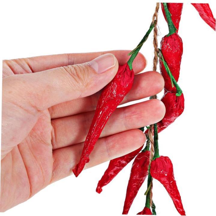 15 STK Chili-Pfeffer-Modelldekoration wandverkleidung Wand polsterung eingetopft Jalapenos Spielzeug Pflanzen Simulation gefälschtes Gemüse hängender künstlicher Pfeffer Schaum