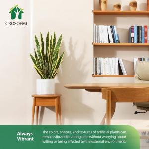 Künstliche Schlangenpflanze 89,9 cm künstlicher Sansevieria-Baum mit 32 Blättern, perfekte künstliche Schwiegermutter im Topf für Innenbereich