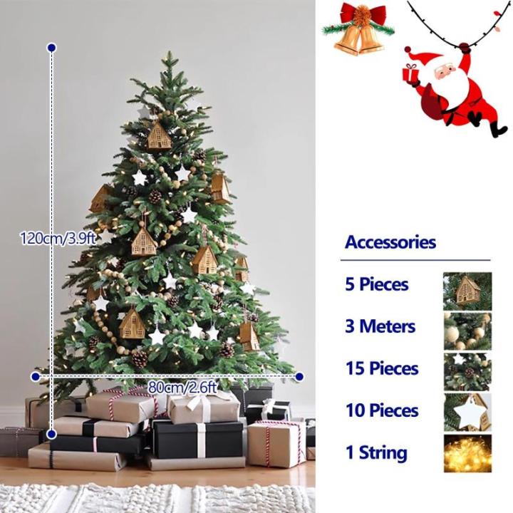 Tannenbaum Künstlich, Künstlicher Weihnachtsbaum mit Warmweißen Lichtern, Zweigspitzen, Metallständer und Aufklappbaren Zweigen for Feiertage, Dekoration(120cm/3.9ft)