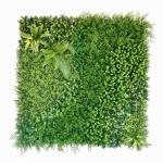 wand, bosgroen, 100 x 100 cm, groen voor binnen en buiten, uv-bestendig, onderhoudsvriendelijk en duurzaam, verticale tuin voor een feel-good sfeer en een fris kamerdesign