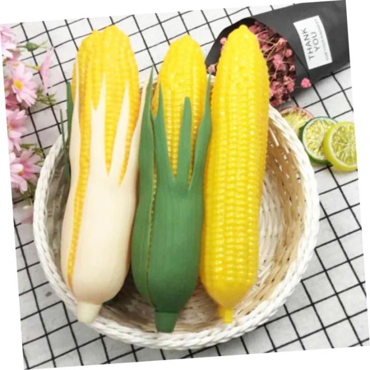 6 STK Mini-kunstmais Foto Realistisch Ohren Modelle Für Dekoration Künstliches Gemüse Design Master Sprühfarbe Essen Kostüme Herbstdeko Ornamente Kind Gefälschtes Gemüse
