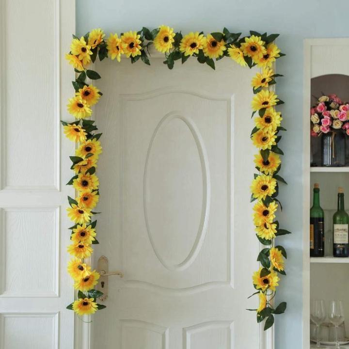 2 stuks nebloemenslinger, , wijnstok, kunstzijde, , hangende wijnstokken, voor balkon, tuin, bruiloft, decoratie